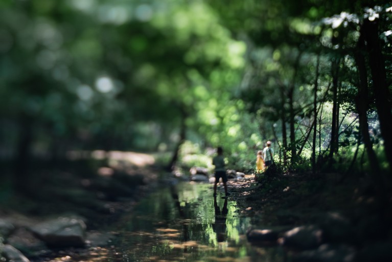 A before and after edit of an outdoor photo in Lightroom by Angie Klaus