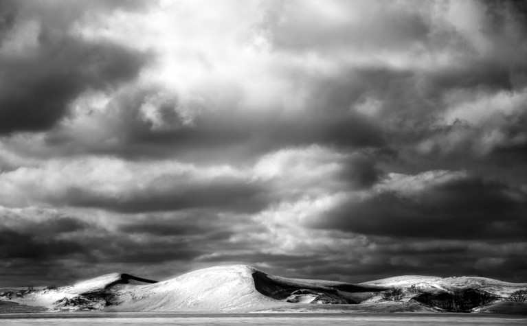 black and white landscape photograph by Jennifer Green