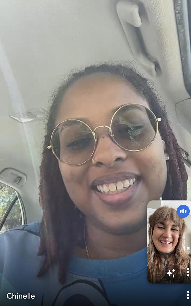 chinelle-serena video chat of mentoring session