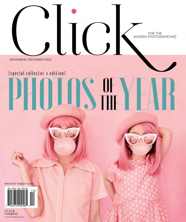 Click photography magazine for women cover Nov/Dec 2020