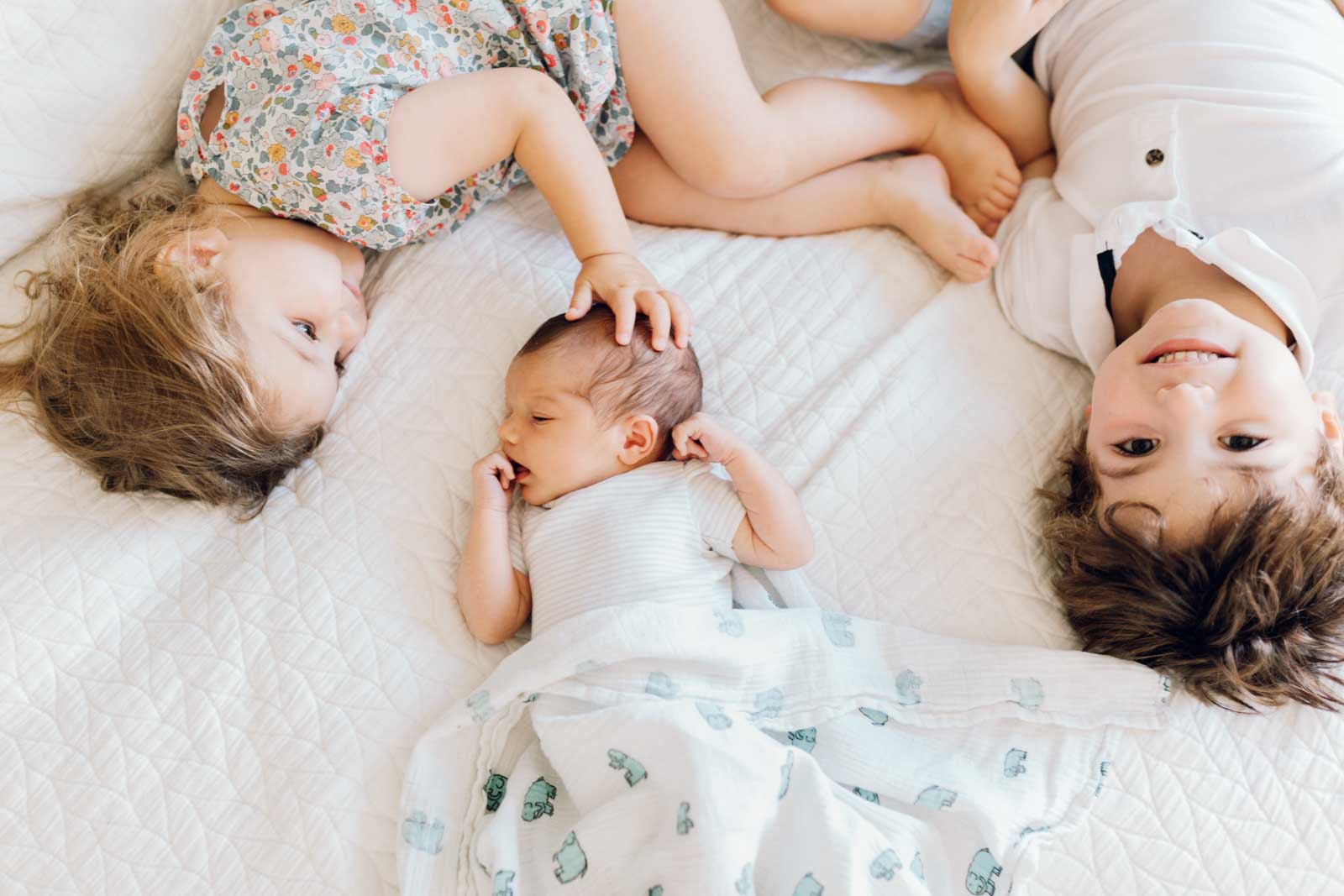 Dream photography clients - toddler siblings and a newborn