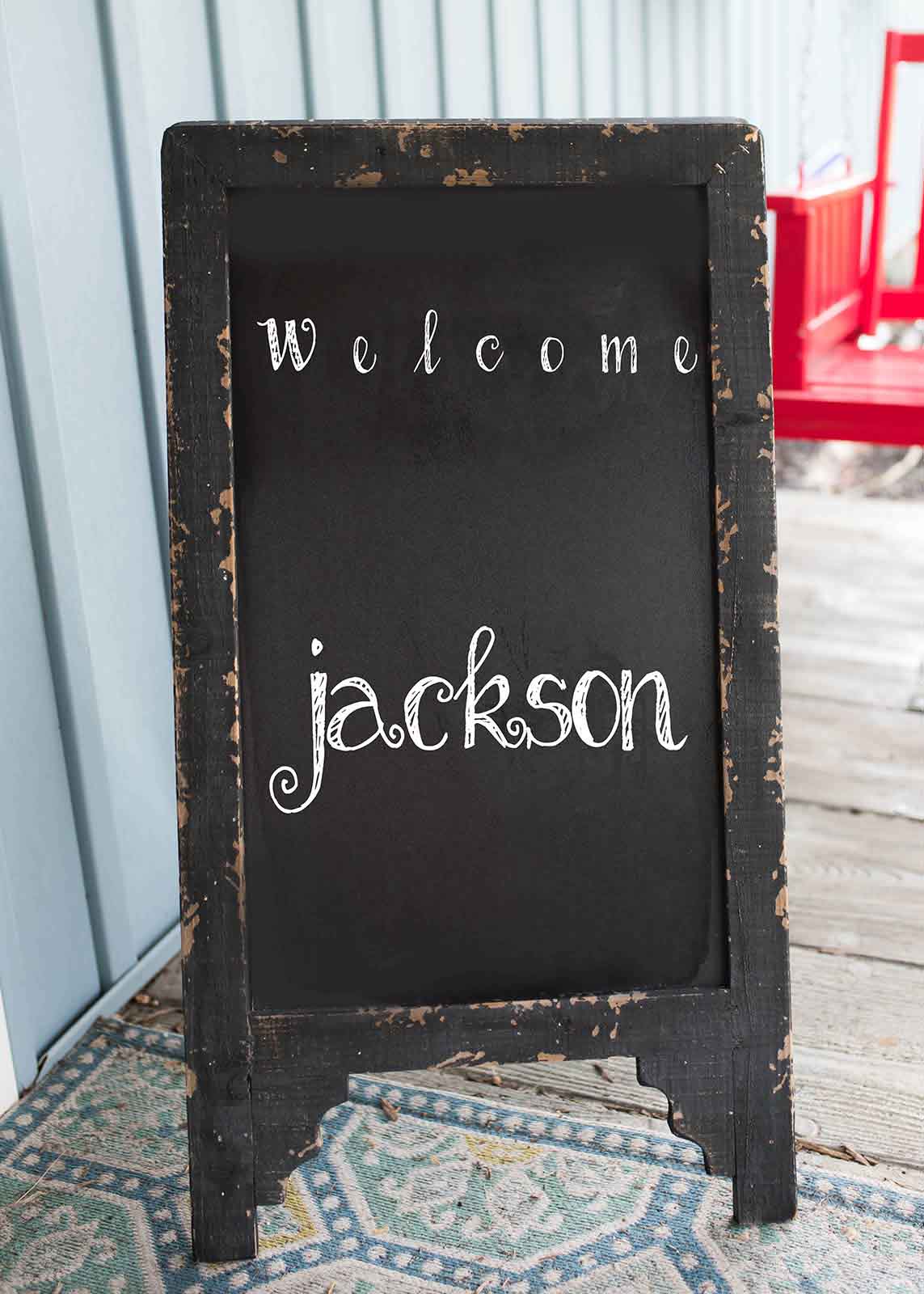 A welcome sign creates a great client experience for photographers
