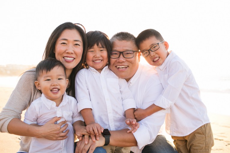 family beach portrait by Kristin Dokoza
