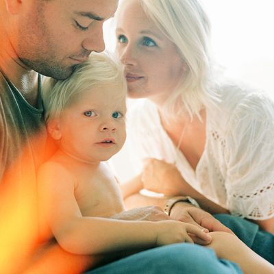 Family picture with film photography