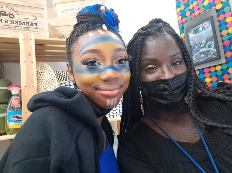 BTS of creative youth empowerment photo project