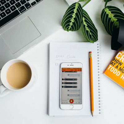 Photography goals app flat lay for 2021