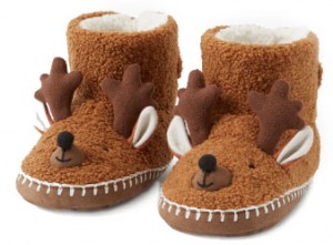 holiday-slippers-photos Photo friendly holiday pajamas - reindeer slippers