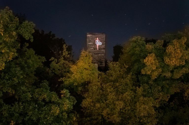 Photo of girl on dock taken with DJI Mavic Air drone by Jamie Eilts