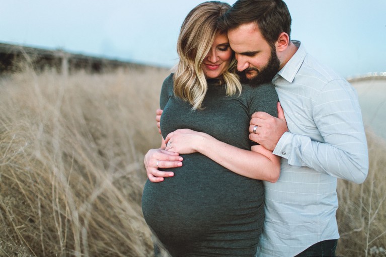 maternity photo with husband by Anita Martin