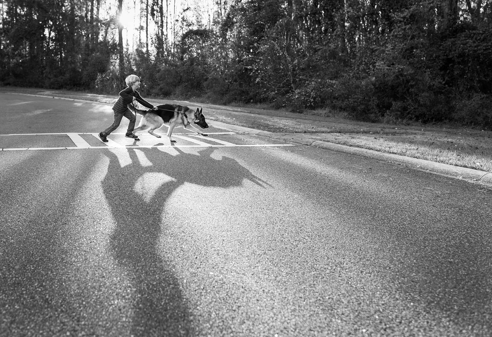 photo-of-boy-and-dog-crossing-street-by-Kimberly-Tank photography goals
