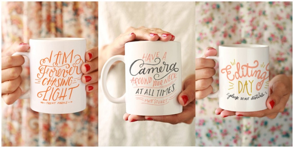 ideas for photography gifts, handwritten photography mugs