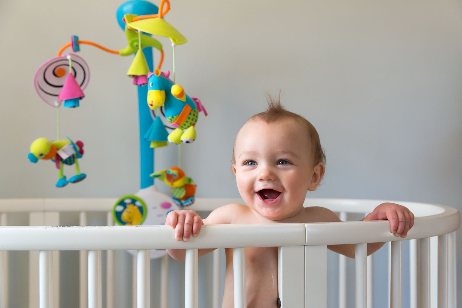 picture of baby in crib by Jaye McLaughlin