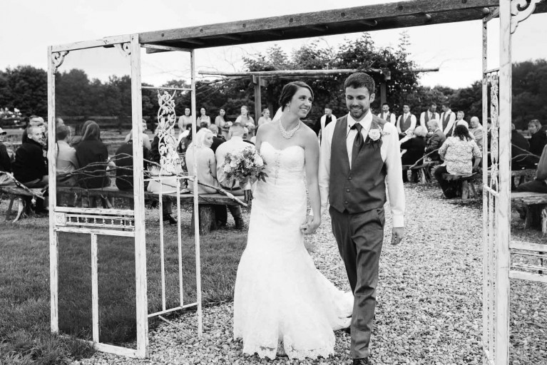 A bride and groom by second photographer Mariah Fisher