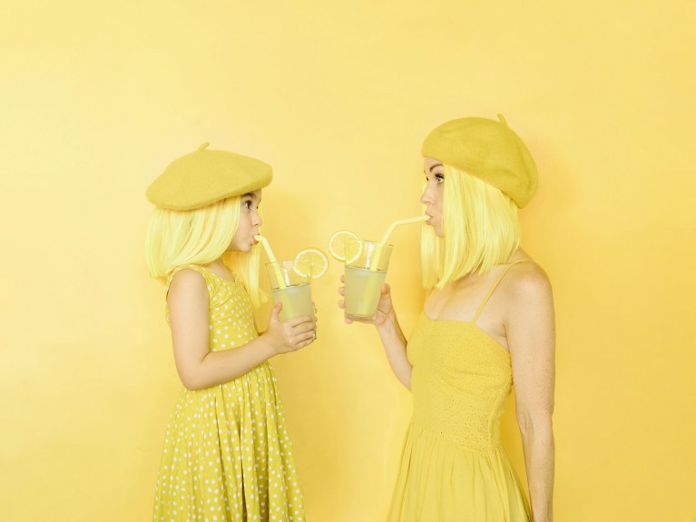 Yellow self portrait using the Datacolor ColorReader
