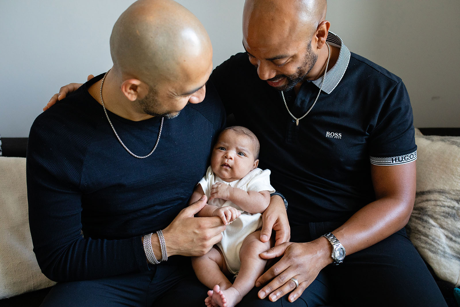 two-dads-holding-their-newborn-during-Miami-Covid-safe-photo-session-Audrey-Blake-Photography 27 Two fathers hold their newborn baby girl during covid safe photo session in Miami