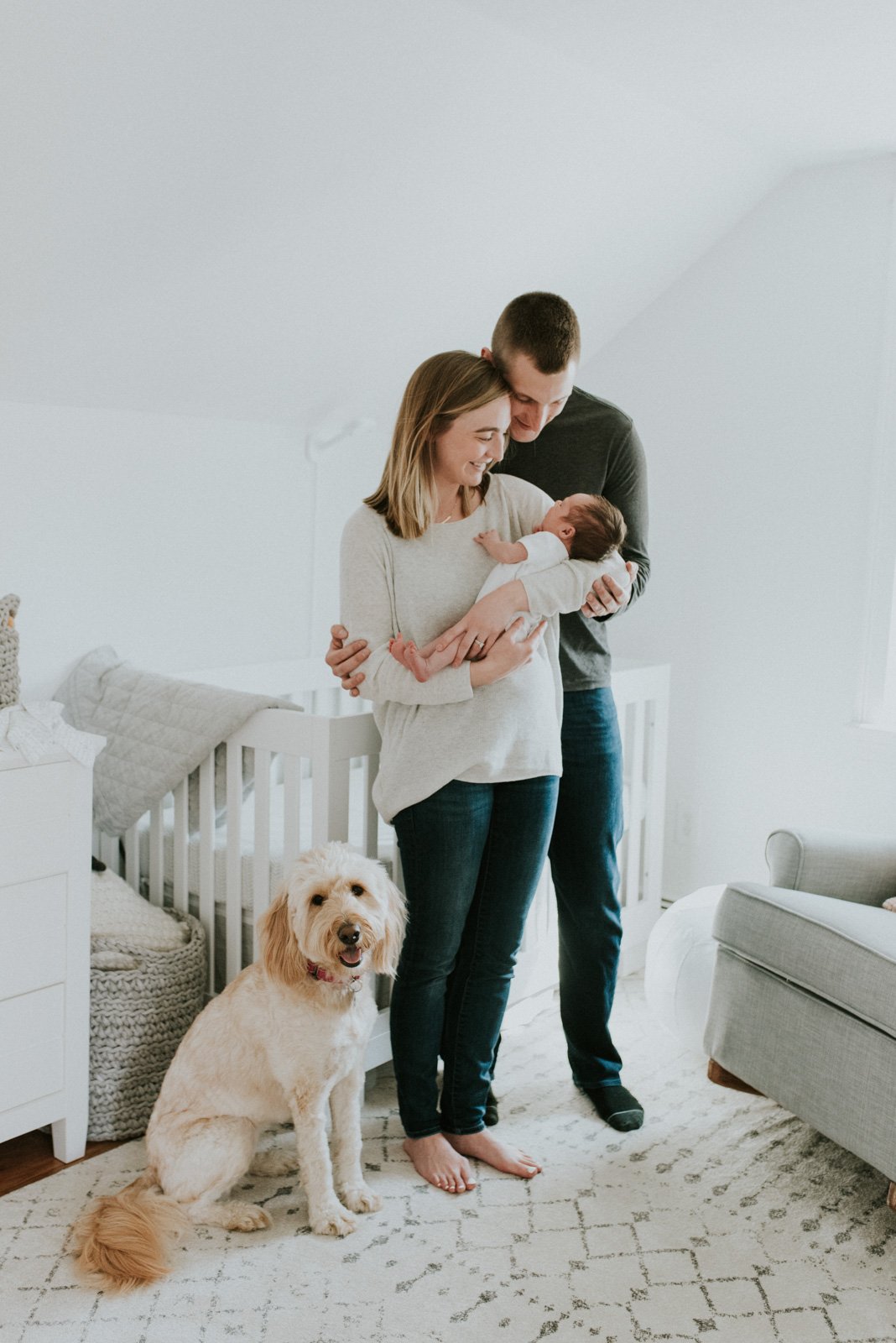 what-to-wear-newborn-session-Cheryl Cagle Wear comfortable clothing for newborn sessions